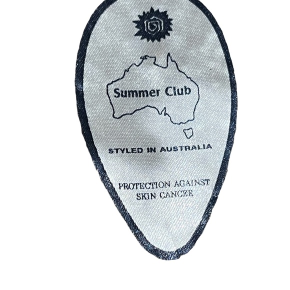 SUMMER CLUB OF AUSTRALIA  Straw Natural Fiber Protection Against Skin Cancer Hat - Picture 4 of 6